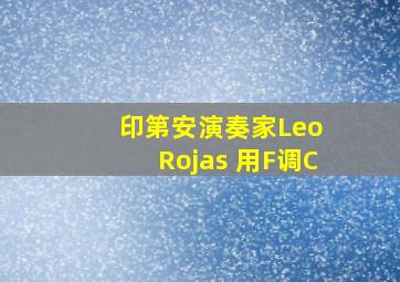 印第安演奏家Leo Rojas 用F调C